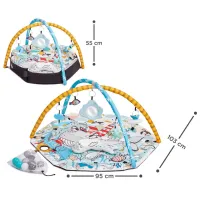 Covoraş pentru joc KinderKraft Smartplay Sea (SEAKPSMSE00MUL0000) 0+/ Rotund/ Gray photo 3