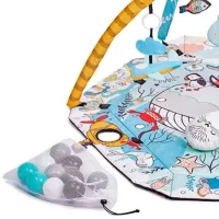Covoraş pentru joc KinderKraft Smartplay Sea (SEAKPSMSE00MUL0000) 0+/ Rotund/ Gray photo 5
