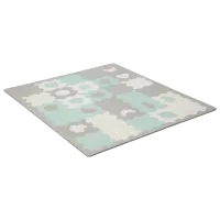 Covoraş pentru joc KinderKraft Luno Sharpes (KPLUSH00MIN0000) 0+/ Pătrat/ Gray