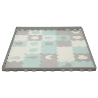 Covoraş pentru joc KinderKraft Luno Sharpes (KPLUSH00MIN0000) 0+/ Pătrat/ Gray photo 2