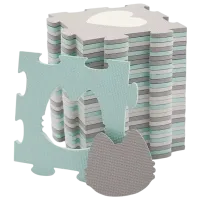 Covoraş pentru joc KinderKraft Luno Sharpes (KPLUSH00MIN0000) 0+/ Pătrat/ Gray photo 3