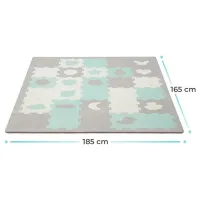 Covoraş pentru joc KinderKraft Luno Sharpes (KPLUSH00MIN0000) 0+/ Pătrat/ Gray photo 5