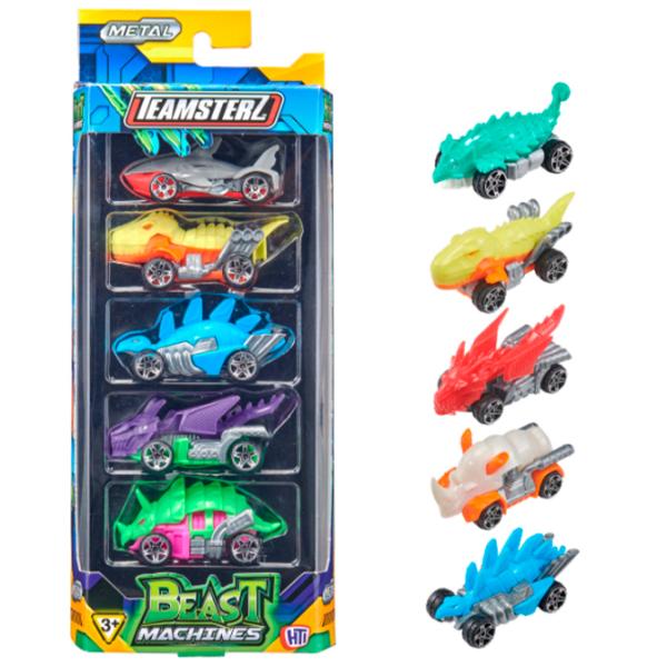 Set de mașini Teamsterz Beast Machines Die-Cast 1417434  / / Black Multicolor photo 7