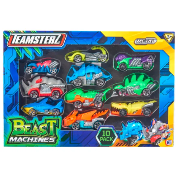 Set de mașini Teamsterz Beast Machines Die-Cast 1417435  / / Black Multicolor photo 6