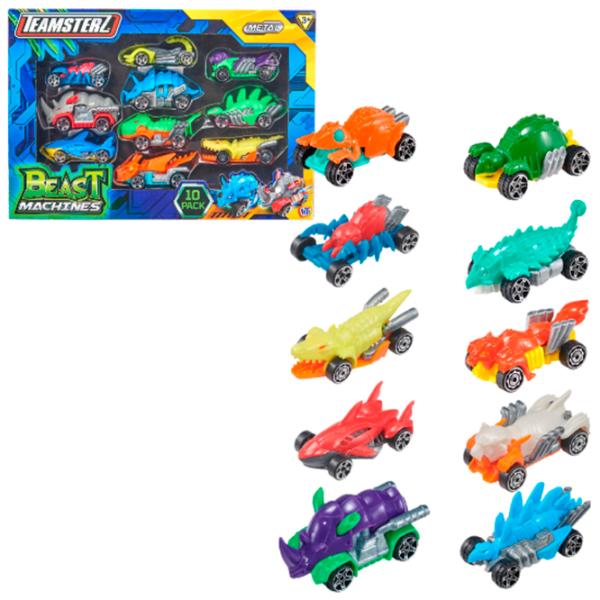 Set de mașini Teamsterz Beast Machines Die-Cast 1417435  / / Black Multicolor photo 7