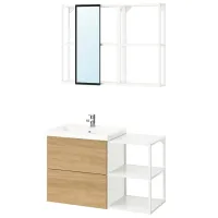 Seturi mobilă de baie Ikea Enhet/Tvallen/Ensen PAL / White