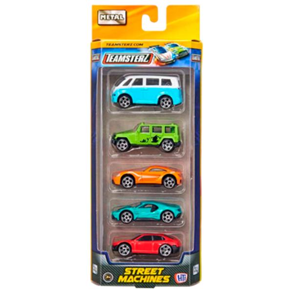 Комплект машин Teamsterz Street Machines Die-Cast 1417044  / / Черный Разноцветный photo 4