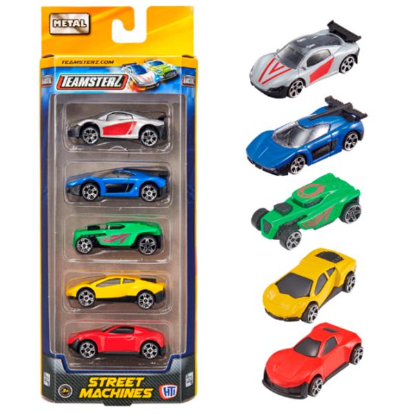 Комплект машин Teamsterz Street Machines Die-Cast 1417044  / / Черный Разноцветный photo 7