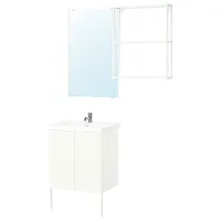 Seturi mobilă de baie Ikea Enhet/Tvallen/Pilkan PAL / White