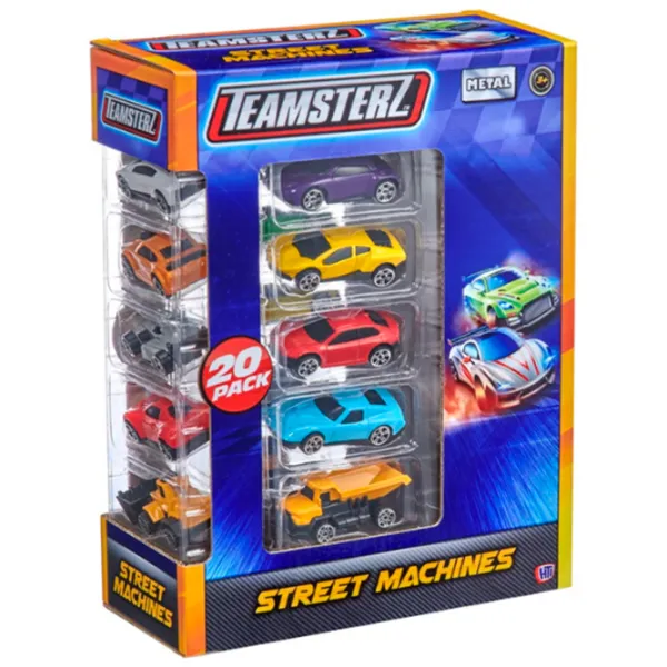 Комплект машин Teamsterz Street Machines Die-Cast 1400010  / / Черный Разноцветный photo 6