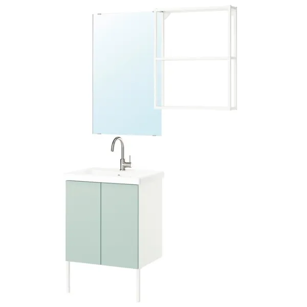 Seturi mobilă de baie Ikea Enhet/Tvallen/Glypen PAL / White photo 1