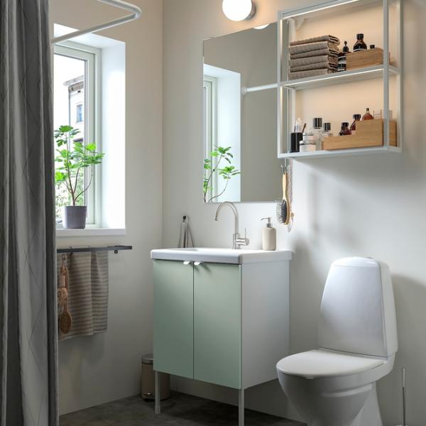 Seturi mobilă de baie Ikea Enhet/Tvallen/Glypen PAL / White photo 5