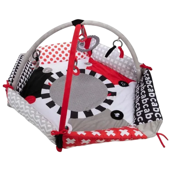 Covoraş pentru joc Canpol Sensory Toys (68/077) 0+/ Rotund/ Gray photo 1