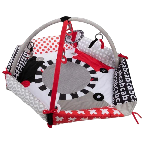 Covoraş pentru joc Canpol Sensory Toys (68/077) 0+/ Rotund/ Gray photo 1