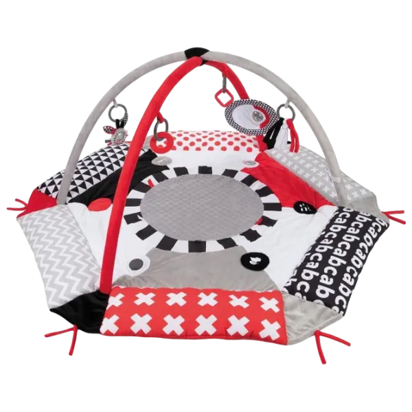 Covoraş pentru joc Canpol Sensory Toys (68/077) 0+/ Rotund/ Gray photo 2