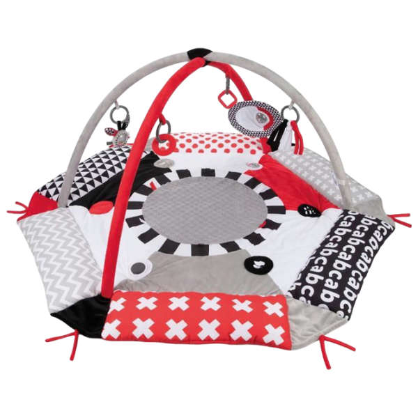 Covoraş pentru joc Canpol Sensory Toys (68/077) 0+/ Rotund/ Gray photo 2