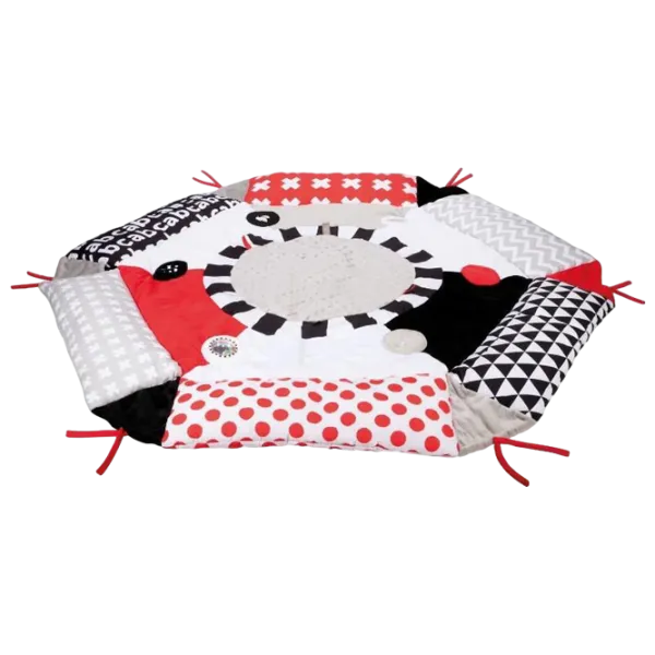 Covoraş pentru joc Canpol Sensory Toys (68/077) 0+/ Rotund/ Gray photo 3