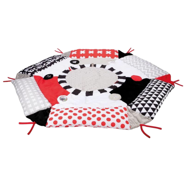 Covoraş pentru joc Canpol Sensory Toys (68/077) 0+/ Rotund/ Gray photo 3