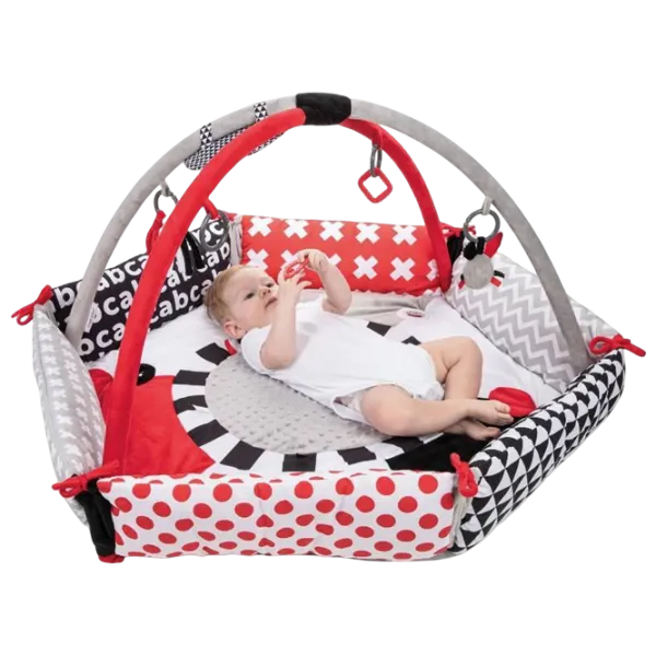 Covoraş pentru joc Canpol Sensory Toys (68/077) 0+/ Rotund/ Gray photo 4