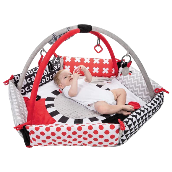 Covoraş pentru joc Canpol Sensory Toys (68/077) 0+/ Rotund/ Gray photo 4