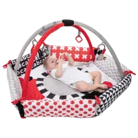 Covoraş pentru joc Canpol Sensory Toys (68/077) 0+/ Rotund/ Gray photo 4