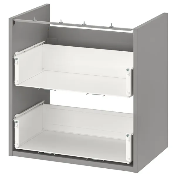 Наборы мебели для ванной комнаты Ikea Enhet/Tvallen/Plikan МДФ / Серый photo 3