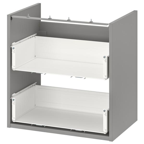Наборы мебели для ванной комнаты Ikea Enhet/Tvallen/Plikan МДФ / Серый photo 3
