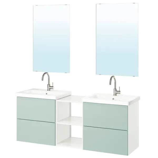 Наборы мебели для ванной комнаты Ikea Enhet/Tvallen/Glypen ЛДСП / White photo 1 Наборы мебели для ванной комнаты Ikea Enhet/Tvallen/Glypen ЛДСП / White photo 1