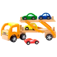 Грузовик VIGA Car Carrier 44641  / / Черный Wood