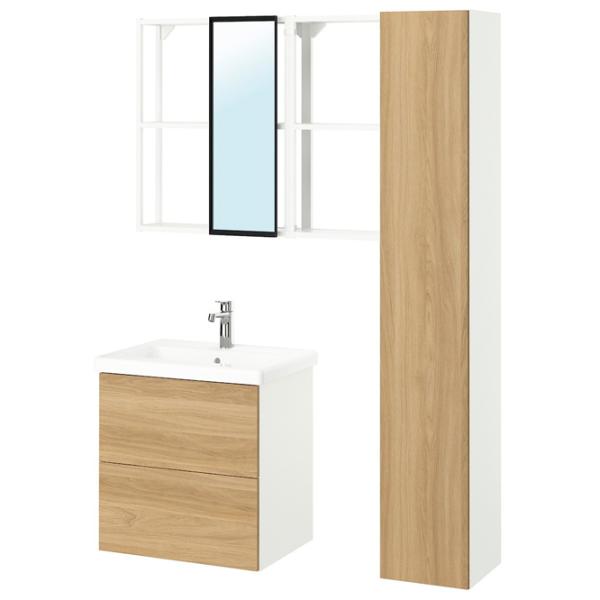 Наборы мебели для ванной комнаты Ikea Enhet/Tvallen/Brogrund МДФ / White photo 1 Наборы мебели для ванной комнаты Ikea Enhet/Tvallen/Brogrund МДФ / White photo 1