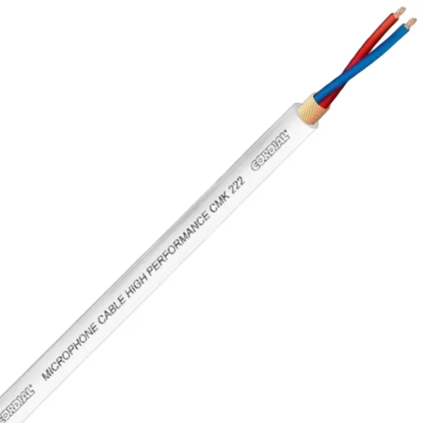 Cablu audio Cordial CMK 222 WH PVC / White photo 2