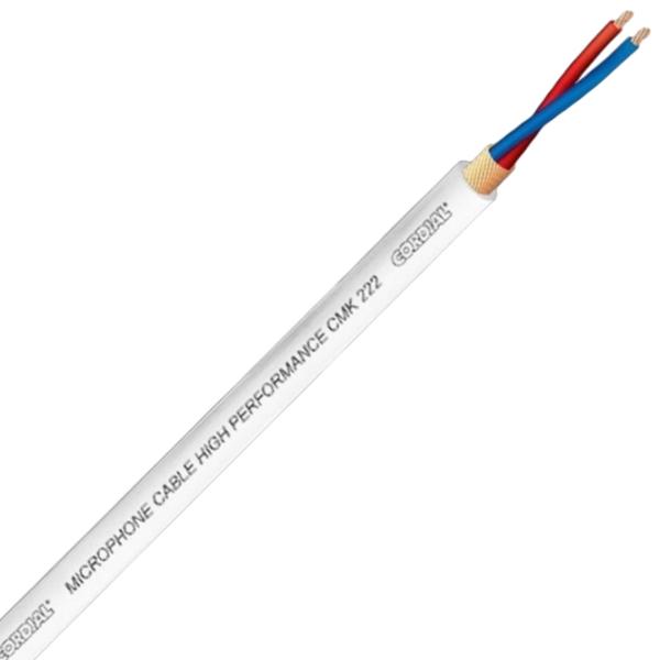 Cablu audio Cordial CMK 222 WH PVC / White photo 2