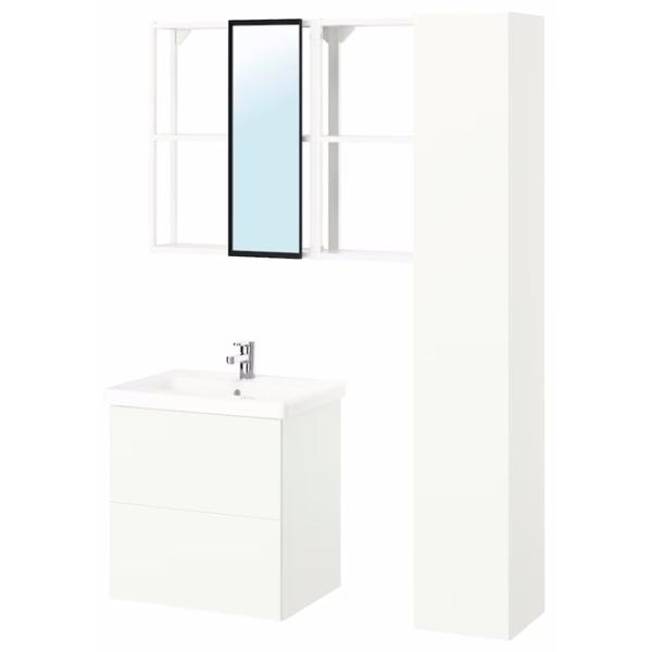 Наборы мебели для ванной комнаты Ikea Enhet/Tvallen/Ensen МДФ / White photo 1 Наборы мебели для ванной комнаты Ikea Enhet/Tvallen/Ensen МДФ / White photo 1