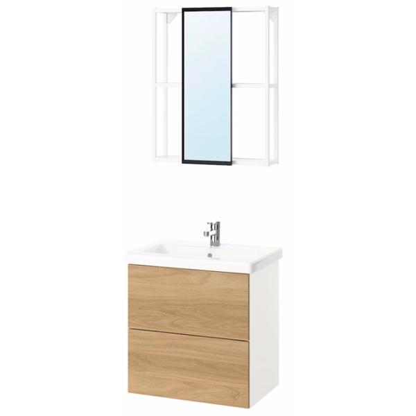 Наборы мебели для ванной комнаты Ikea Enhet/Tvallen/Ensen МДФ / White photo 1 Наборы мебели для ванной комнаты Ikea Enhet/Tvallen/Ensen МДФ / White photo 1