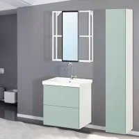 Seturi mobilă de baie Ikea Enhet/Tvallen/Glypen MDF / White photo 2