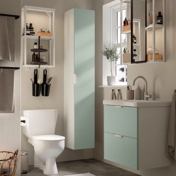 Наборы мебели для ванной комнаты Ikea Enhet/Tvallen/Glypen МДФ / White photo 3 Наборы мебели для ванной комнаты Ikea Enhet/Tvallen/Glypen МДФ / White photo 3