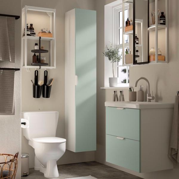 Наборы мебели для ванной комнаты Ikea Enhet/Tvallen/Glypen МДФ / White photo 3 Наборы мебели для ванной комнаты Ikea Enhet/Tvallen/Glypen МДФ / White photo 3