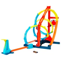Pistă auto Hot Wheels Corkscrew Twist Kit HDX79 HW TB / / Yellow Red photo 3