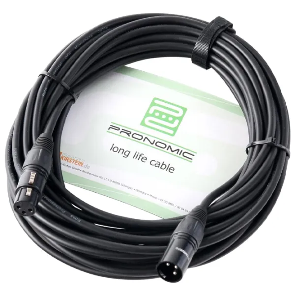 Аудио кабель Pronomic XFXM-10 BK ПВХ / Черный photo 1