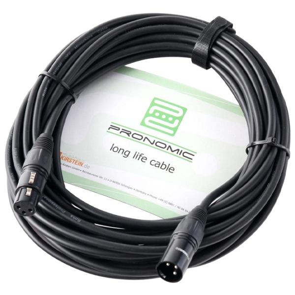 Аудио кабель Pronomic XFXM-10 BK ПВХ / Черный photo 1