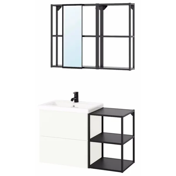 Seturi mobilă de baie Ikea Enhet/Tallen/Saljen MDF / Antracit photo 1 Seturi mobilă de baie Ikea Enhet/Tallen/Saljen MDF / Antracit photo 1