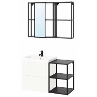 Seturi mobilă de baie Ikea Enhet/Tallen/Saljen MDF / Antracit