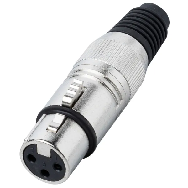 Mufă audio Bespeco XLR3FX PVC / Black photo 1