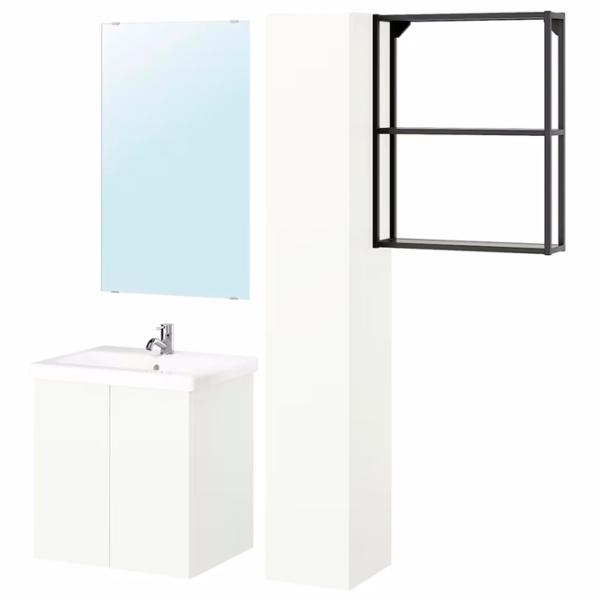 Seturi mobilă de baie Ikea Enhet/Tvallen/Pilkan MDF / White photo 1 Seturi mobilă de baie Ikea Enhet/Tvallen/Pilkan MDF / White photo 1