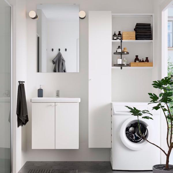 Seturi mobilă de baie Ikea Enhet/Tvallen/Pilkan MDF / White photo 2 Seturi mobilă de baie Ikea Enhet/Tvallen/Pilkan MDF / White photo 2