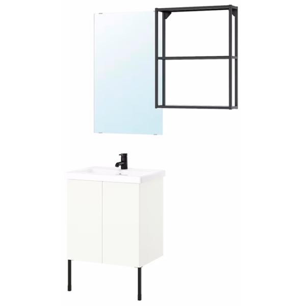 Наборы мебели для ванной комнаты Ikea Enhet/Tvallen/Saljen МДФ / Antracit photo 1 Наборы мебели для ванной комнаты Ikea Enhet/Tvallen/Saljen МДФ / Antracit photo 1