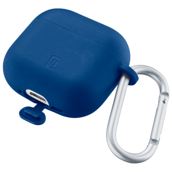 Husă pentru căști Apple AirPods 4 (Bounce Case) Cellularline / Silicon / Blue photo 2