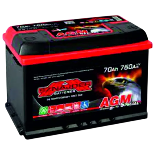 Авто аккумулятор Sznajder SPECIAL AGM-NEW 760A / 70 Ач  photo 1