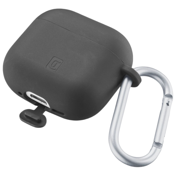 Husă pentru căști Apple AirPods 4 (Bounce Case) Cellularline / Silicon / Black photo 2