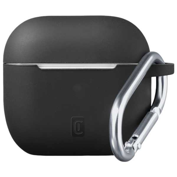 Husă pentru căști Apple AirPods 4 (Bounce Case) Cellularline / Silicon / Black photo 3